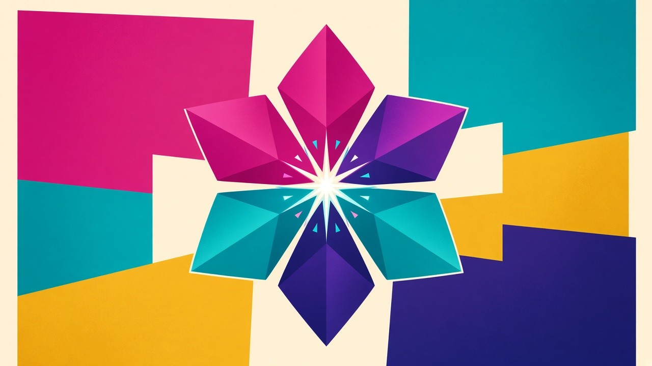 AI Bloom flower mark — original bloom emblem for Charlotte small business